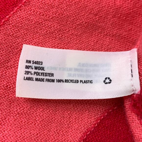 Gap pink chevron Vneck wool sweater - Picture 7 of 9